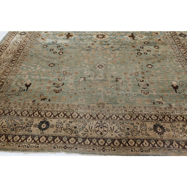 Textile 19th Century Persian Tabriz Carpet For Sale - Image 7 of 7