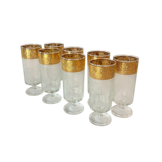 1950s 22k Tyrol for Culver Glassware Set - 25 pcs For Sale - Image 12 of 14