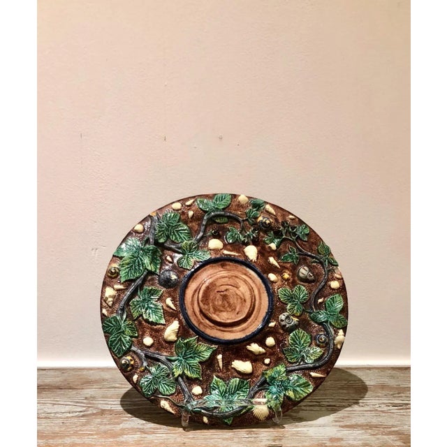Shell 1880s French Thomas Sergent Palissy Plate For Sale - Image 7 of 7