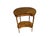 A French style kidney or bean-shaped occasional table in a warm honey to medium brown tone with a single drawer, two...