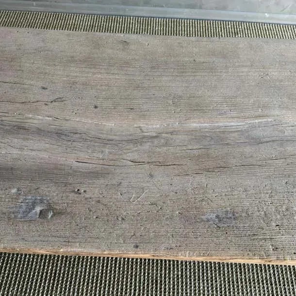 Brown 1940s Vintage Elm Wood Coffee Table For Sale - Image 8 of 10