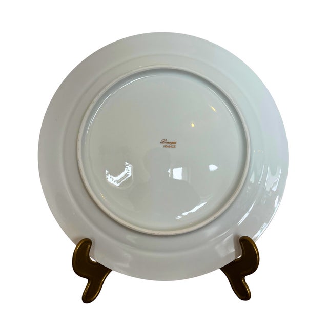 Mid-Century Porcelain Dinner Service with Ruby Red and Gilt Frieze from Limoges, 1950, Set of 26 For Sale - Image 6 of 11