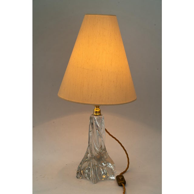 Murano Glass Table Lamp with Fabric Shade, Vienna, Austria, 1950s For Sale - Image 14 of 18