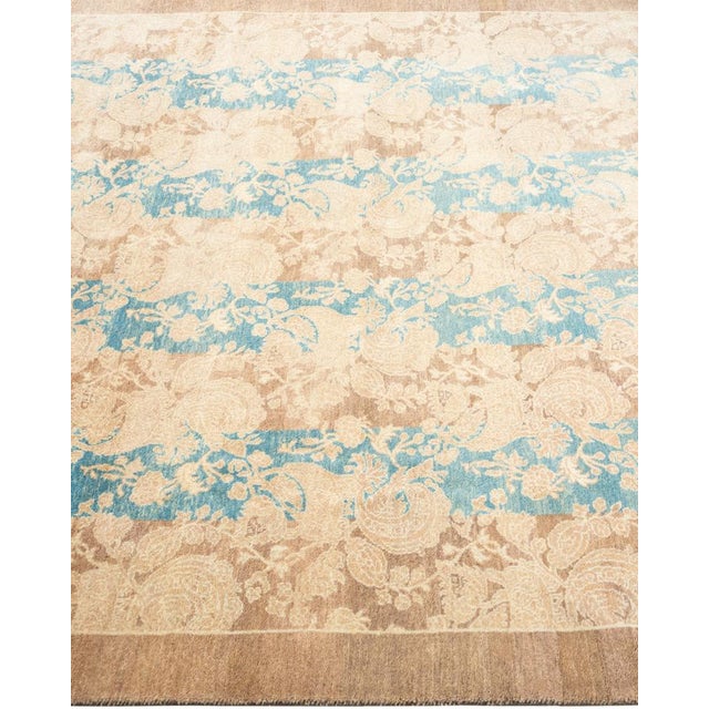 Mogul Collection Hand-Knotted Area Rug - Brown 4' 1" x 5' 10" For Sale - Image 4 of 9
