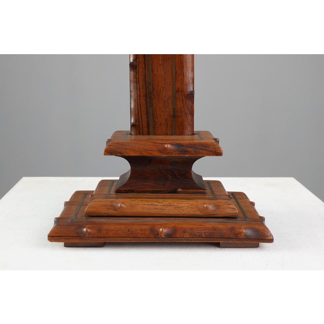 French Oak and Copper Crucifix, 1920 For Sale - Image 10 of 13