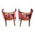 Traditional Pair 1920s English Edwardian Inlaid Mahogany Tub Club Chairs Newly Upholstered For Sale - Image 3 of 18