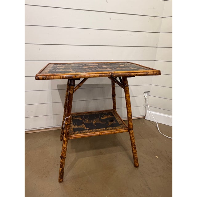 19th Century English Decoupage Side Table For Sale In Nashville - Image 6 of 9