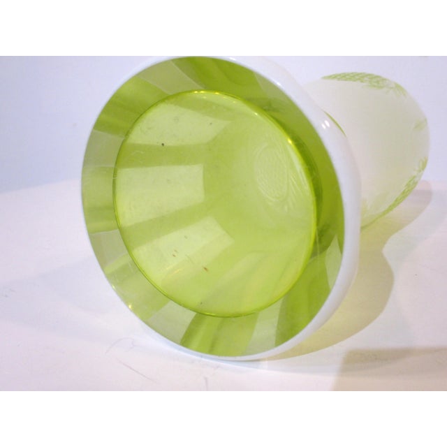 Art Deco Bohemian Pineapple Cut Glass Vase For Sale In Cincinnati - Image 6 of 10