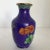 Blue Cloisonné Vases Decorated in Traditional Chinese Wealth Flowers - A Pair For Sale - Image 4 of 13
