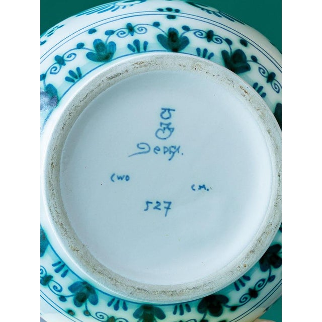 Vintage Green Delvert Table Lamp from Delft For Sale - Image 9 of 10