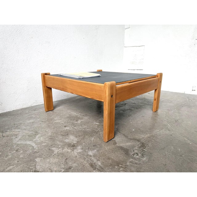 Wood Modernist Coffee Table in Pine with Reversible Top, 1970s For Sale - Image 7 of 15