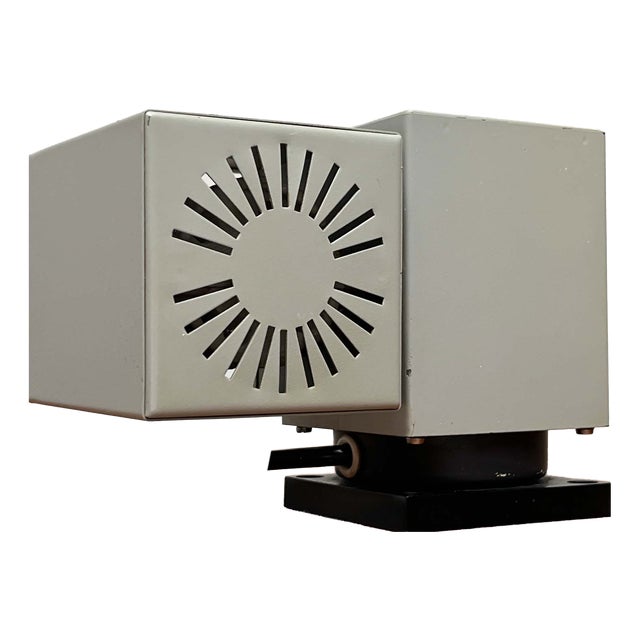 Mid-Century Modern German Space Age Minimalist 6015 Cube Wall Table Lamp from Kaiser, 1960s For Sale