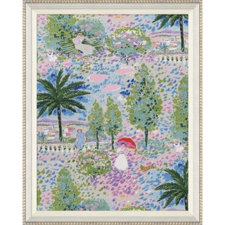 Park Life Art Print in Beaded White Frame by Paule Marrot For Sale