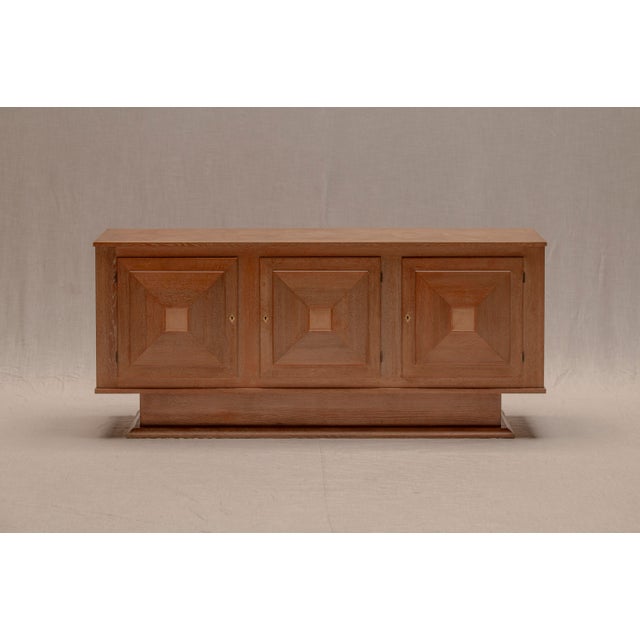 Beige Mid-Century Modern French Oak Sideboard, 1950s For Sale - Image 8 of 18