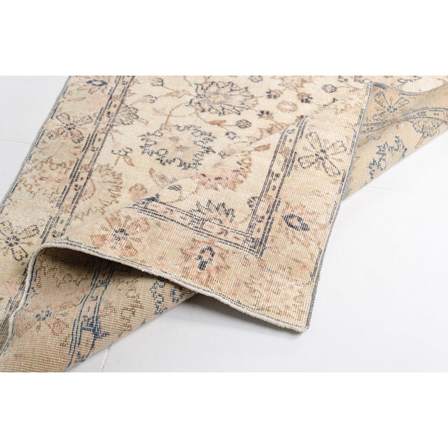 Textile Hand-Knotted Antique Accent Rug For Sale - Image 7 of 9