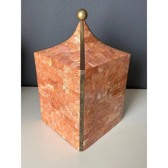 Maitland - Smith 1980s Tessellated Stone Box Attributed to Maitland Smith For Sale - Image 4 of 12