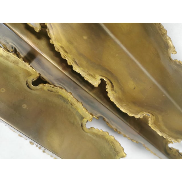 Brutalist Brass Wall Lamps, Svend Aage Holm Sørensen, 1960s Danish Design by Svend Aage Holm Sørensen for Holm Sørensen & Co, Set of 2 For Sale - Image 6 of 12