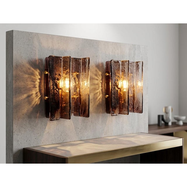 Vintage Italian Murano Glass Wall Lamp, 1970s For Sale - Image 14 of 14