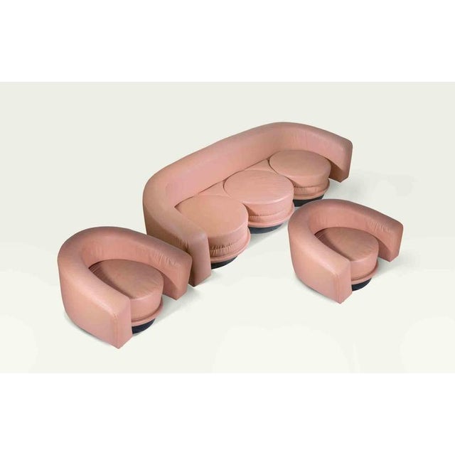 Vintage Sofa and Armchairs, Italy, 1960s, Set of 3 For Sale - Image 4 of 10