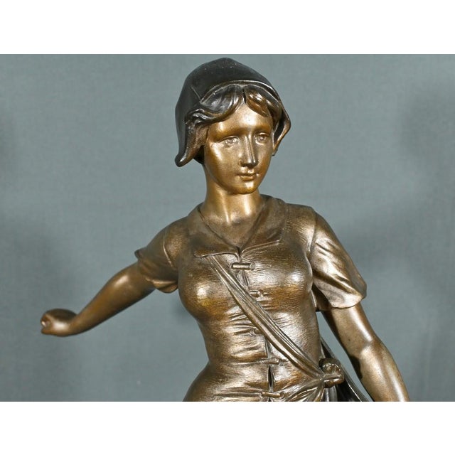 Sower Sculpture in Regula by A. de Ranieri, Mid-20th Century For Sale - Image 5 of 18