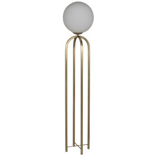 NOIR Moriarty Floor Lamp, Antique Brass For Sale