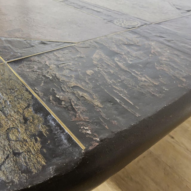 Vintage Handmade Slate and Gears Coffee Table by Marcus Kingma, 1990 For Sale - Image 18 of 18