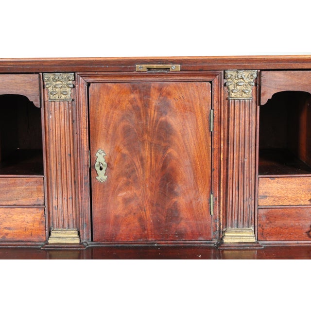 Brown George III Mahogany Slant Top Desk For Sale - Image 8 of 12