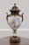 Age: C.1950s Details: Bronze Trim Work & Base High Quality Construction Nice Cobalt Blue & Hand Painted Decoration...