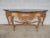French Louis XV Style Carved & Gilt Wood Marble Top Console Table For Sale - Image 4 of 11