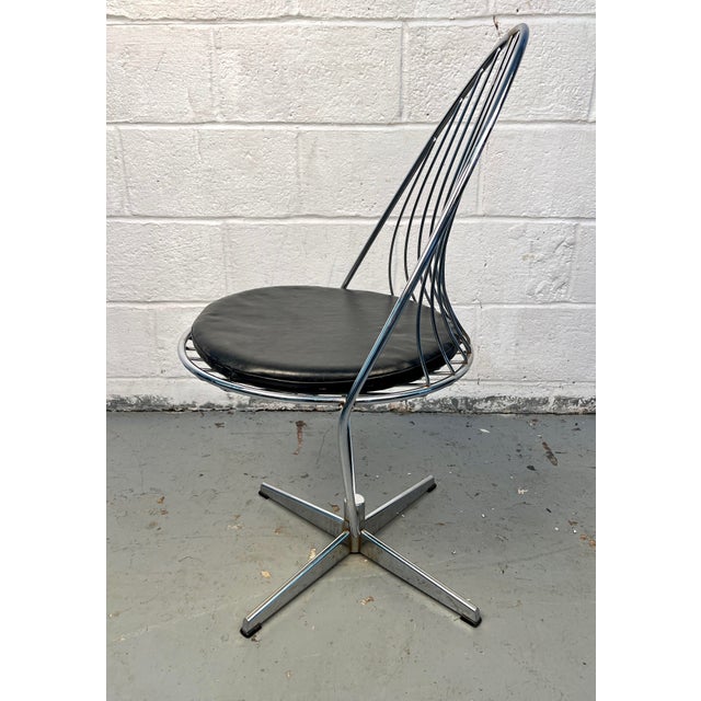 Mid-Century Modern Swedish Swivel Egg Chair in Chrome by Arne Dahlén For Sale In New York - Image 6 of 9