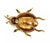 Metal Diamond Pearl & Ruby Enamel 18k Yellow Gold Beetle Bug Pin Brooch For Sale - Image 7 of 7