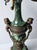 Metal Pair of Mid 20th Century Empire Patinated and Green Marble Urn Form 7-Light Candelabra For Sale - Image 7 of 9