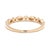 Modern Thin .18ctw Diamond Band Ring, 14k Yellow Gold, Ring Size 7.75 For Sale - Image 3 of 5
