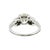 Art Deco Art Deco Platinum 2.03 Carat Natural Diamond With Straight Baguette Accents For Sale - Image 3 of 5