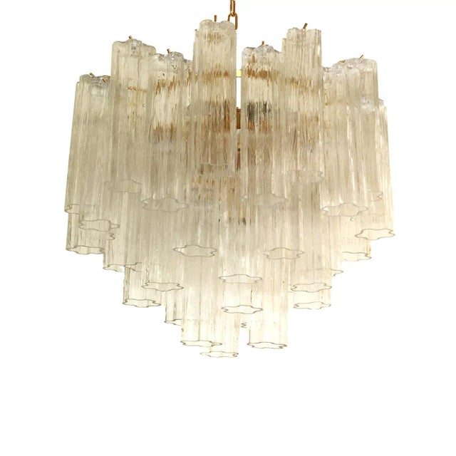 Murano Style Glass Sputnik Chandelier Italian in Gold For Sale - Image 12 of 12