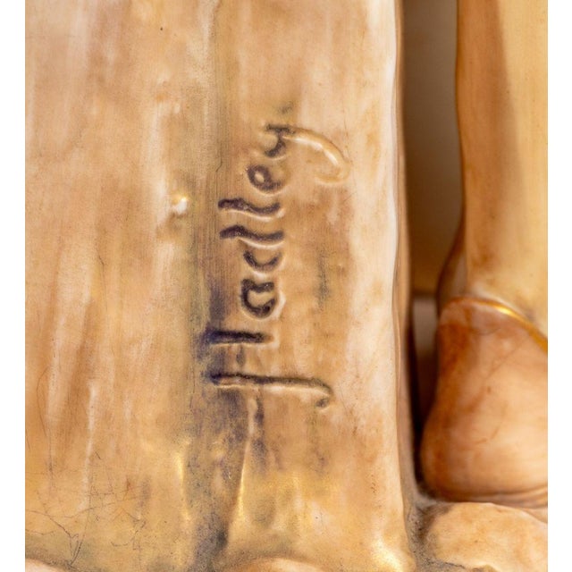 Late 19th Century Royal Worcester "Water Carriers" Figures, Pair For Sale - Image 5 of 5