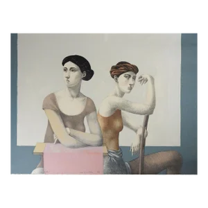 1980 Allan Evan Feltus Dancers Lithograph