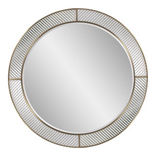 Frosted Round Wall Mirror For Sale