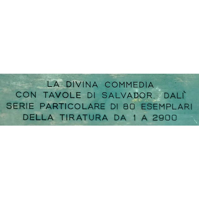 Salvador Dali, Cacciaguida's Chronology, 1964, Original Woodcut For Sale - Image 8 of 9