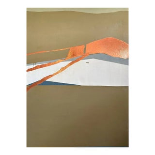 Barbara Beck 1970s Abstract Oil Painting on Canvas Large Scale For Sale