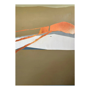 Barbara Beck 1970s Abstract Oil Painting on Canvas Large Scale