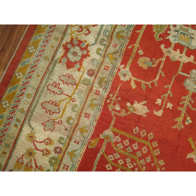 Antique Oushak Rug For Sale - Image 4 of 18