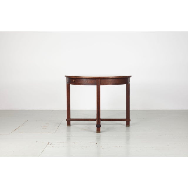 Vintage Round Wooden Table, 1920s For Sale - Image 4 of 18