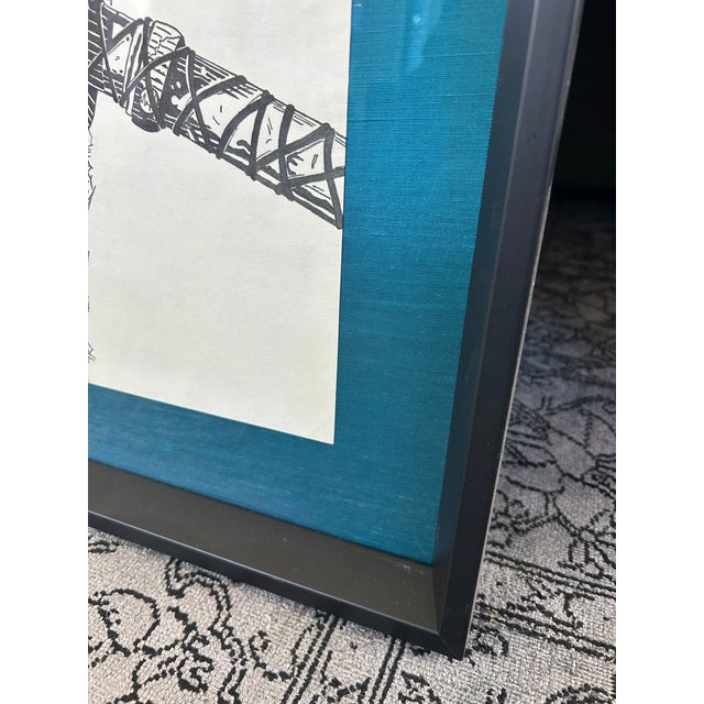 Framed Ink Drawing For Sale - Image 4 of 5