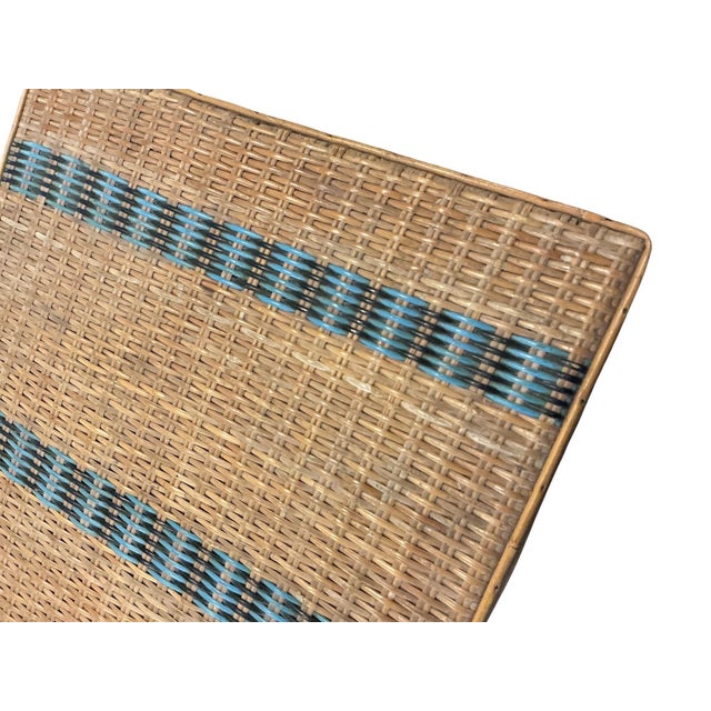 Wood 1920’s French Wicker Table For Sale - Image 7 of 11