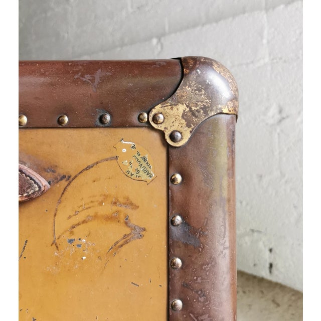 Large Antique Wardrobe/Steamer Trunk, USA, 1920s For Sale - Image 10 of 18