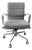 Light Gray Padded Fabric Modern Office Chair For Sale