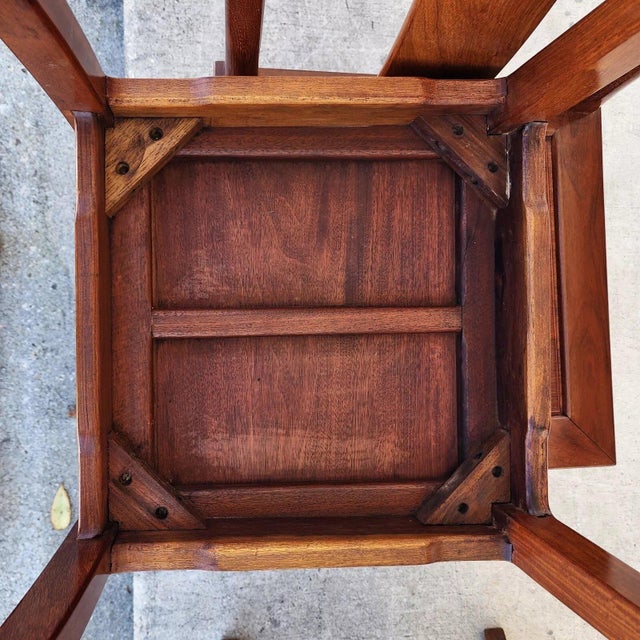 Rosewood Dining Chairs 1960s Asian Ming Chinoiserie For Sale - Image 11 of 12