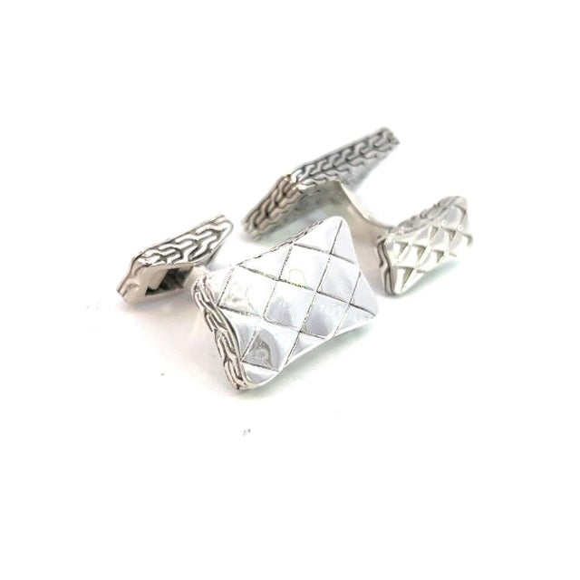 John Hardy Estate Weave Cufflinks Sterling Silver JH79 TRUSTED SELLER SINCE 2002 PLEASE SEE OUR HUNDREDS OF POSITIVE...