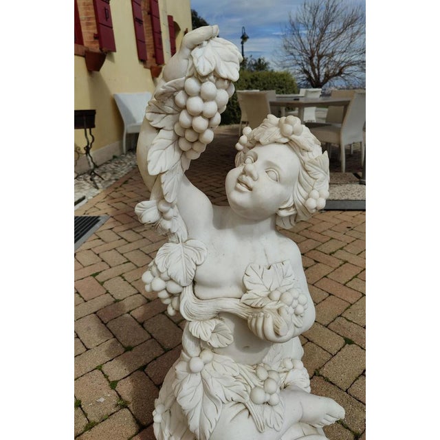 Unknown, Bacchus, Early 20th Century, Carrara Marble For Sale - Image 9 of 11